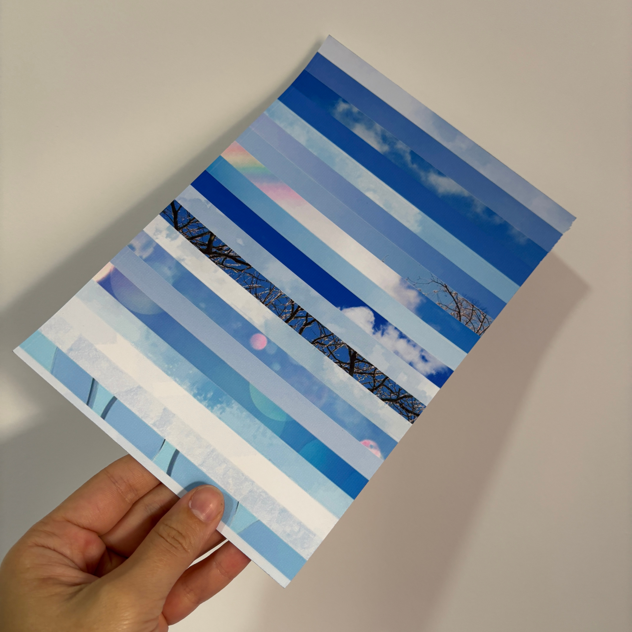 Sticker tipo washi - Celeste