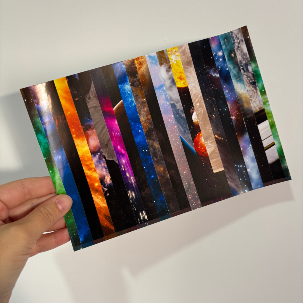 Sticker tipo washi - Espacio